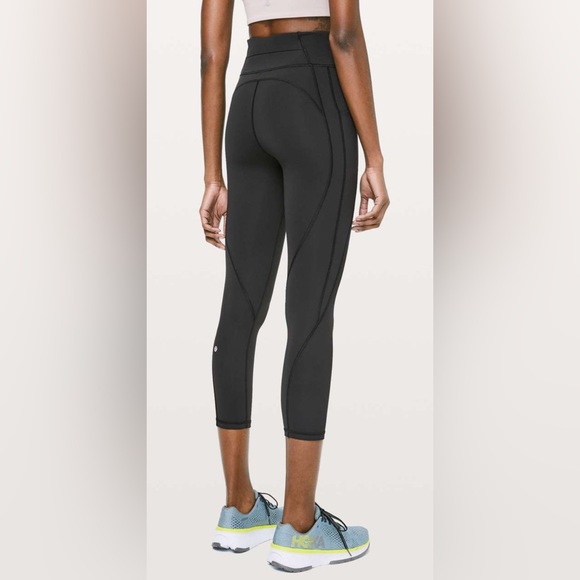Lululemon Time to Sweat 23” Leggings (Luxtreme) – Dark Carbon, Size 4 - Picture 1 of 6